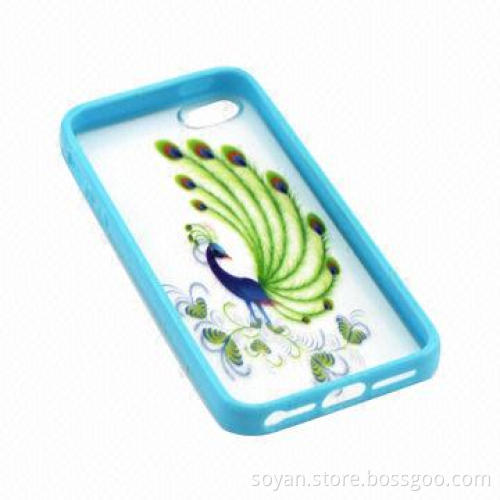3D Peacock Printed Hard PC Case for iPhone 5, Available in Various Designs